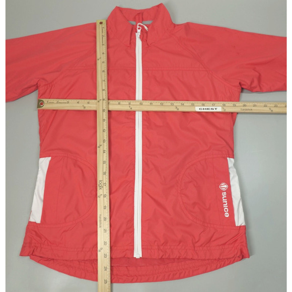 Sunice X20 CT Jacket Womens Medium Pink Golf Short Sleeve Athleisure Windbreaker - Picture 11 of 15